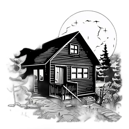 building, furniture, concept art, photorealistic transparent PNG cut-out