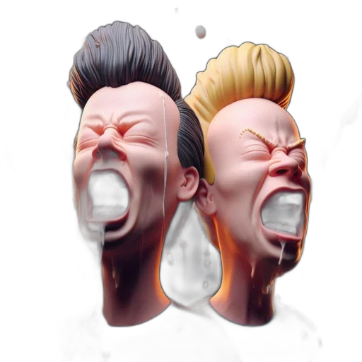 mask, face, hair, concept art transparent PNG cut-out