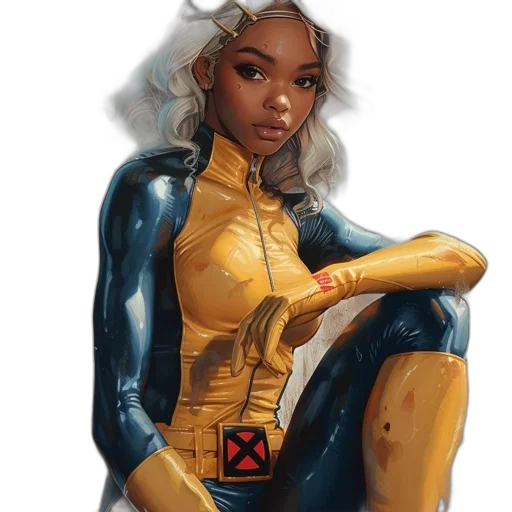 comic book art, concept art, fantasy art, cyberpunk transparent PNG cut-out