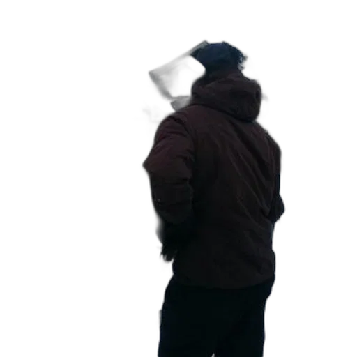 jacket, hat, staff, mask transparent PNG cut-out