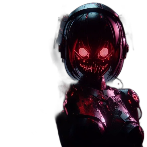 robot, mask, face, creature transparent PNG cut-out