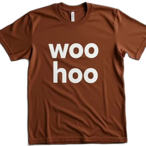 3d render, brown, wooho, shirt transparent PNG cut-out