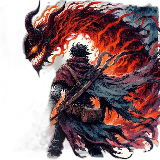 dragon, creature, sword, fantasy art transparent PNG cut-out