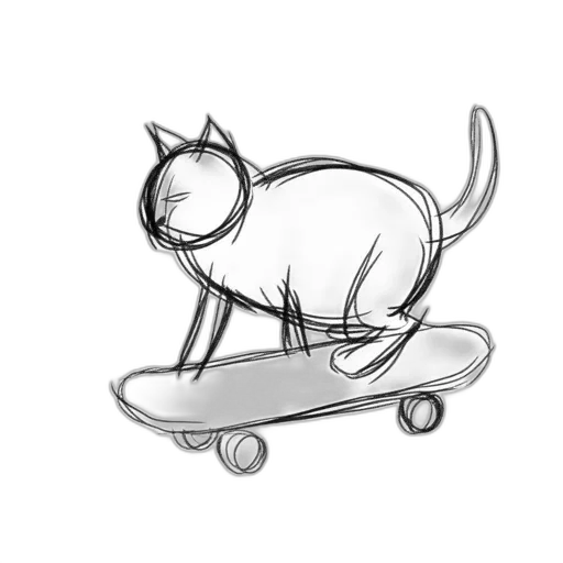animal, creature, concept art, pencil sketch transparent PNG cut-out