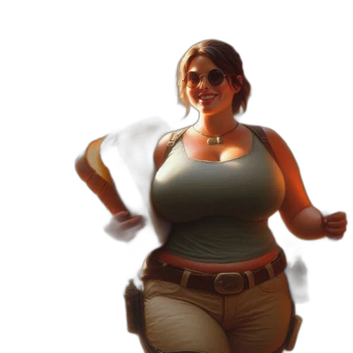 dress, robot, staff, creature transparent PNG cut-out