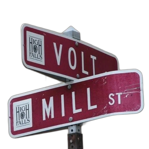city street, street, signs, volt transparent PNG cut-out