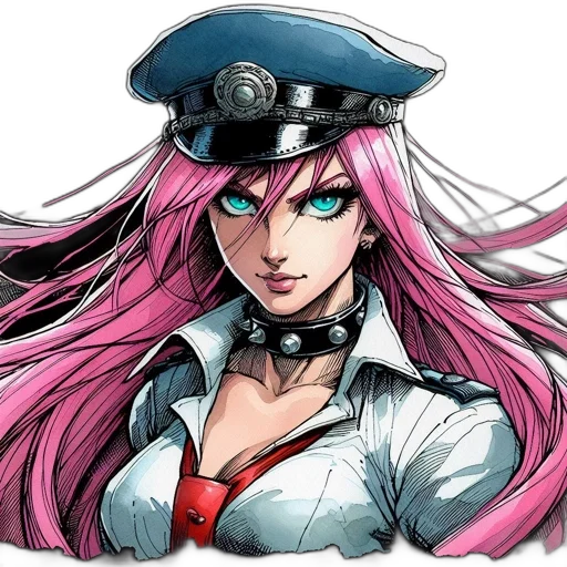 staff, hat, weapon, comic book art transparent PNG cut-out
