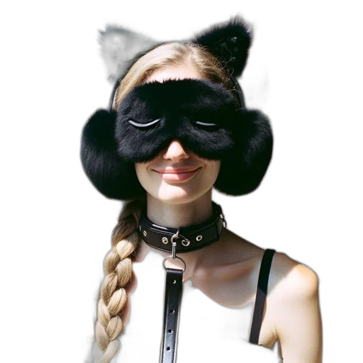 mask, hat, staff, face transparent PNG cut-out