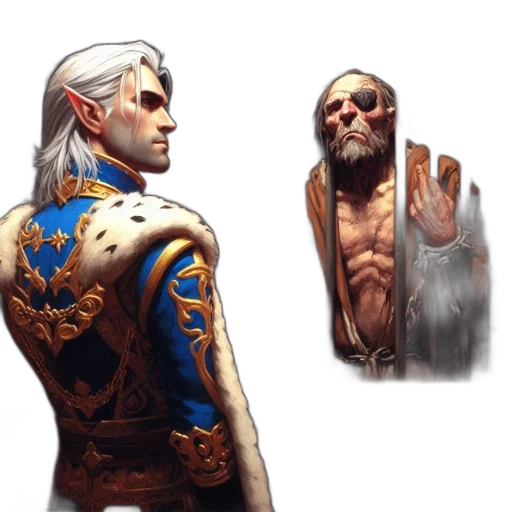 staff, face, sword, jacket transparent PNG cut-out