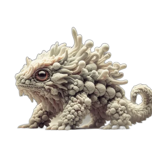 dragon, creature, animal, hair transparent PNG cut-out