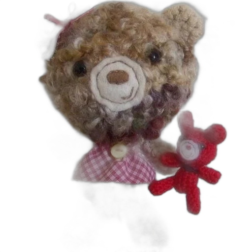 staff, creature, crocheted, teddy transparent PNG cut-out