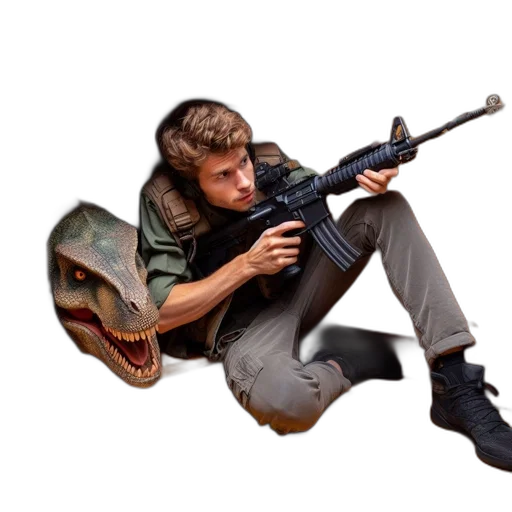 weapon, animal, concept art, photorealistic transparent PNG cut-out
