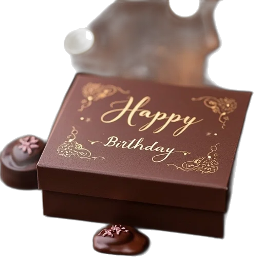 3d render, photorealistic, personalised, birthday transparent PNG cut-out