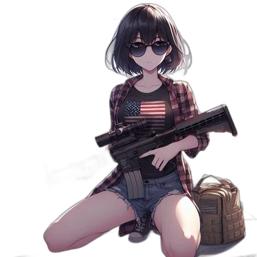 weapon, dress, animal, creature transparent PNG cut-out