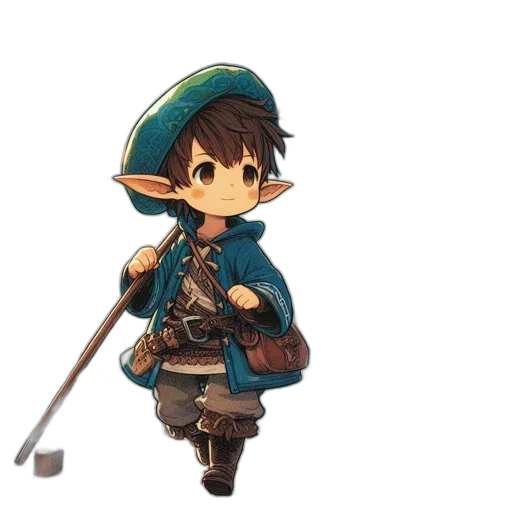 staff, weapon, sword, hat transparent PNG cut-out