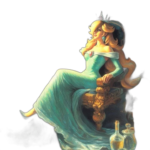 crown, dress, jewelry, concept art transparent PNG cut-out