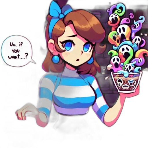 staff, creature, pixel art, vaporwave transparent PNG cut-out