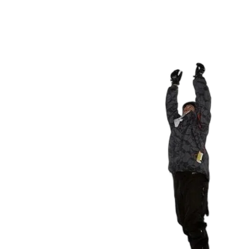 jacket, staff, umbrella, robot transparent PNG cut-out