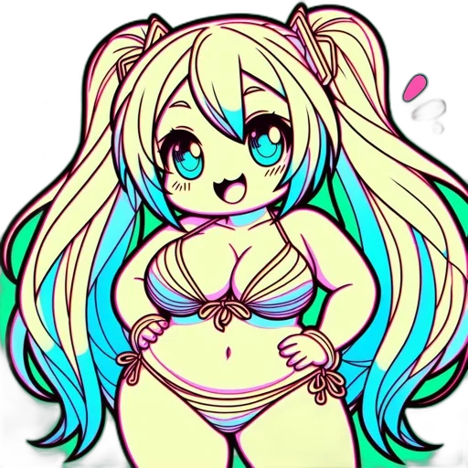 anime, cartoon, pixel art, vaporwave transparent PNG cut-out