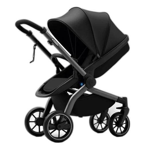 brity, stroller, has, black transparent PNG cut-out
