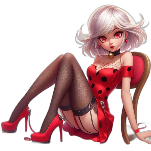 dress, staff, robot, flower transparent PNG cut-out