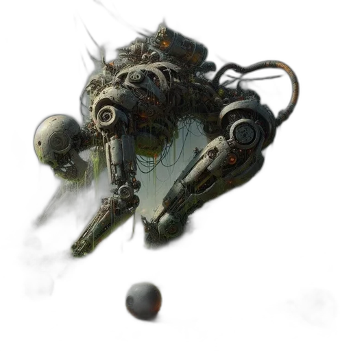 robot, weapon, creature, dragon transparent PNG cut-out
