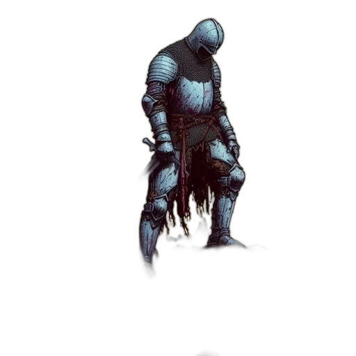 robot, sword, weapon, creature transparent PNG cut-out
