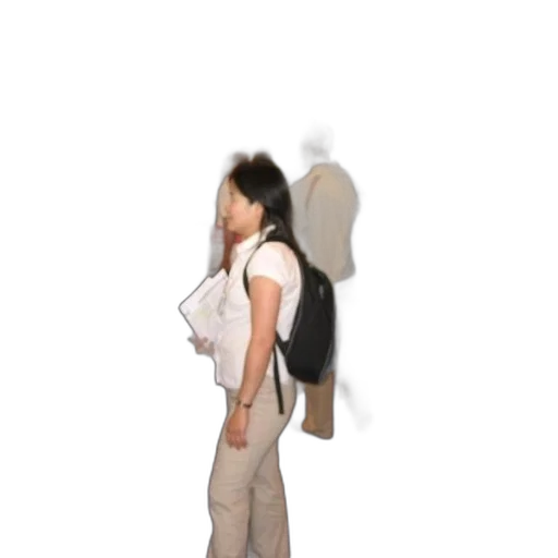 staff, jacket, dress, face transparent PNG cut-out