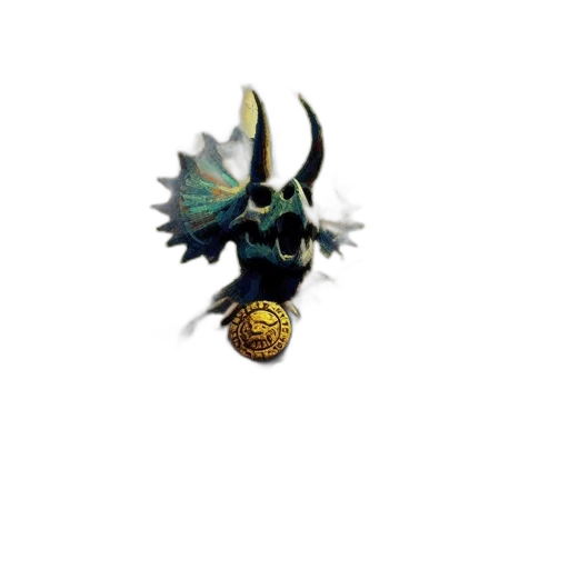 mask, dragon, jewelry, staff transparent PNG cut-out