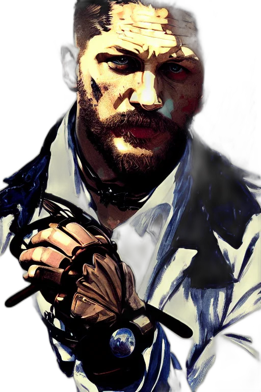 face, weapon, mask, jacket transparent PNG cut-out