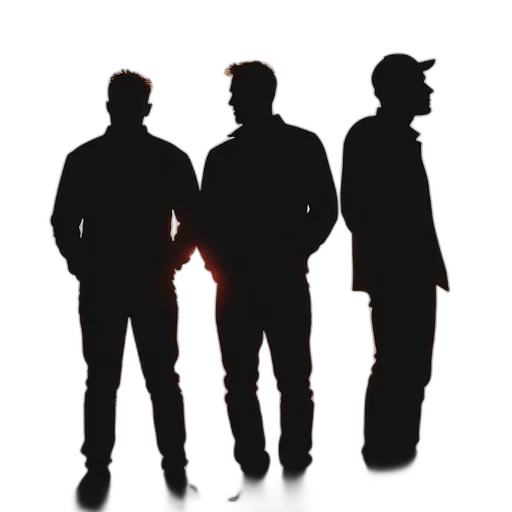 staff, jacket, 3d render, silhouettes transparent PNG cut-out