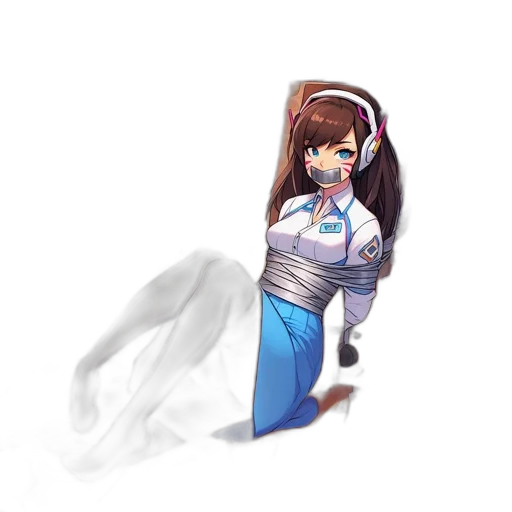 staff, dress, robot, creature transparent PNG cut-out