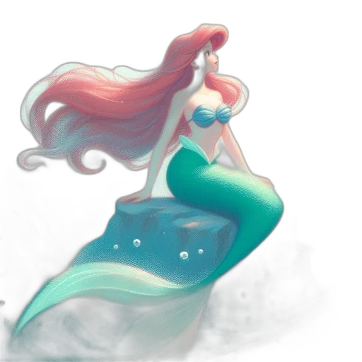 dress, creature, concept art, watercolor transparent PNG cut-out