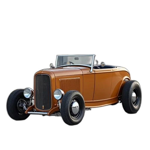 car, 3d render, tan, 1932 transparent PNG cut-out