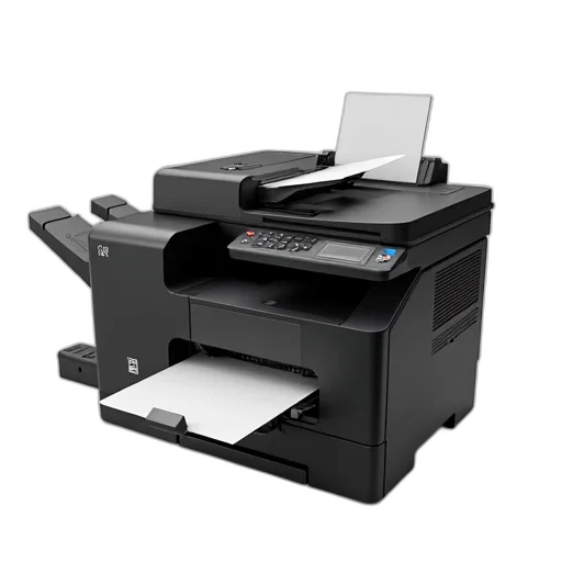 3d render, black, digital, copier transparent PNG cut-out