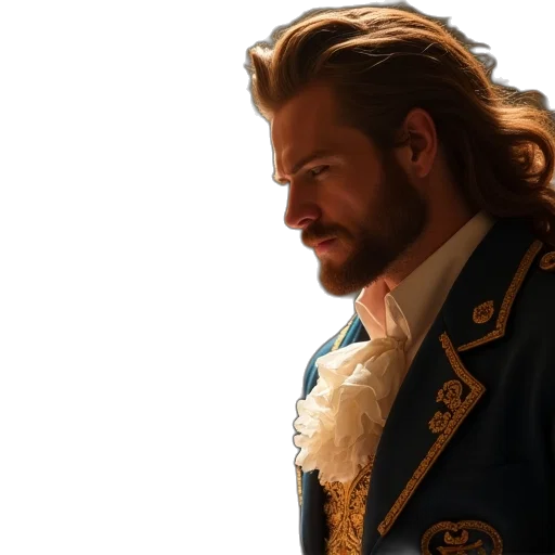 crown, jacket, face, hair transparent PNG cut-out