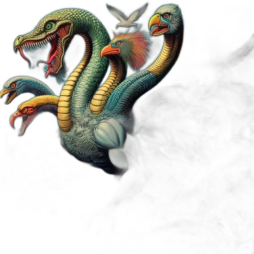 dragon, creature, animal, staff transparent PNG cut-out