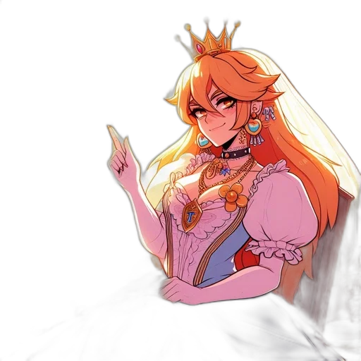 crown, dress, concept art, watercolor transparent PNG cut-out