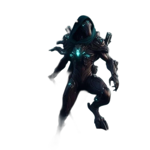 robot, creature, weapon, staff transparent PNG cut-out