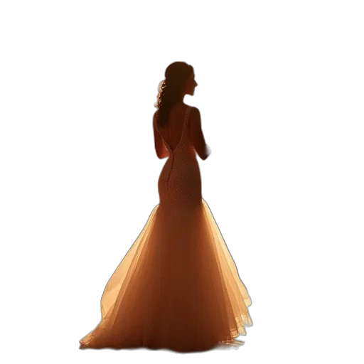 dress, jewelry, crown, staff transparent PNG cut-out