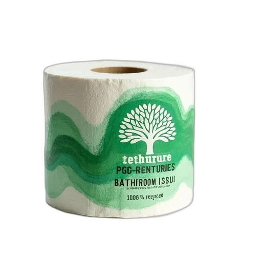 roll, toilet, paper, green transparent PNG cut-out