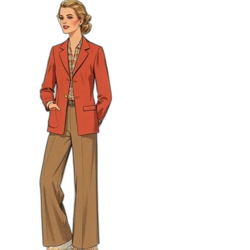 jacket, staff, concept art, cartoon transparent PNG cut-out
