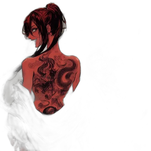 dress, mask, flower, dragon transparent PNG cut-out