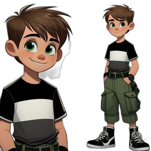 concept art, cartoon, 3d render, comic book art transparent PNG cut-out