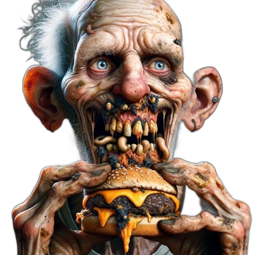 face, food, creature, concept art transparent PNG cut-out