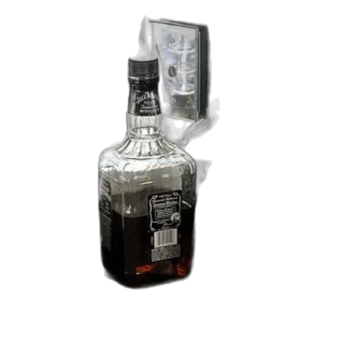 bottle, crown, 3d render, photorealistic transparent PNG cut-out