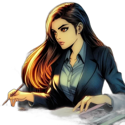 comic book art, concept art, cartoon, fantasy art transparent PNG cut-out