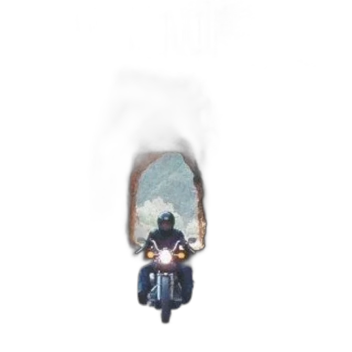 jacket, car, creature, weapon transparent PNG cut-out
