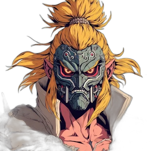 mask, face, jacket, creature transparent PNG cut-out