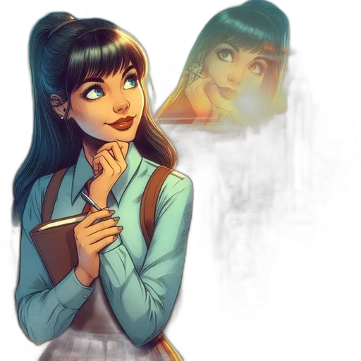 dress, concept art, comic book art, fantasy art transparent PNG cut-out